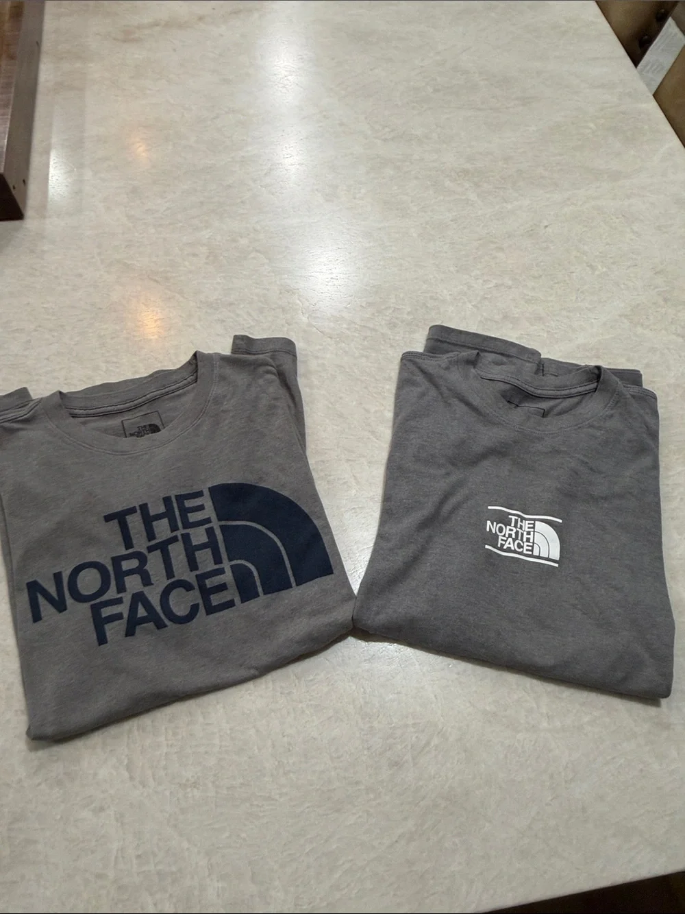 The North Face Men's Gray Graphic Logo Crew Tees (2-Pack)